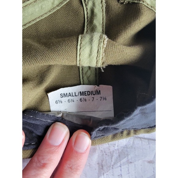 Vintage Boys Scouts of America BSA Hat Snapback Cap Olive Green Red S/M - Picture 7 of 7